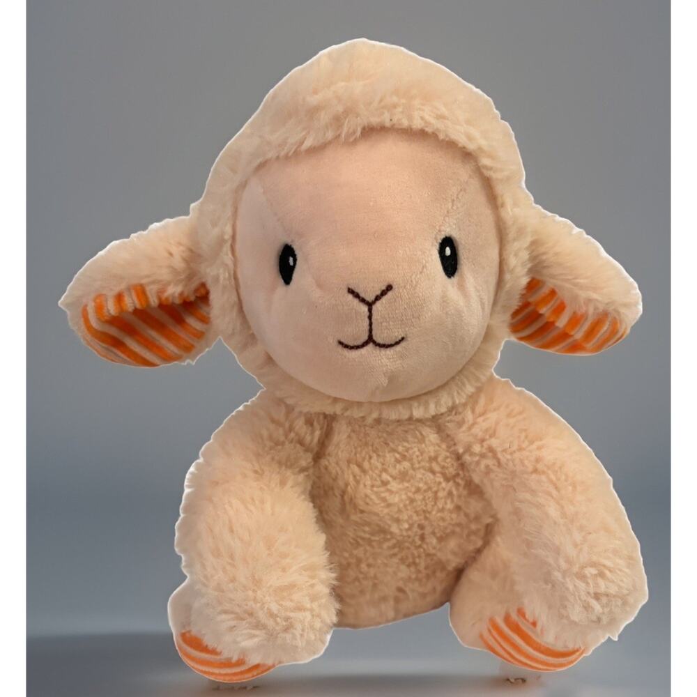 Spark Create Imagine Lamb Rattle Plush Toy Stuffed Striped Sheep SOFT! Teddy